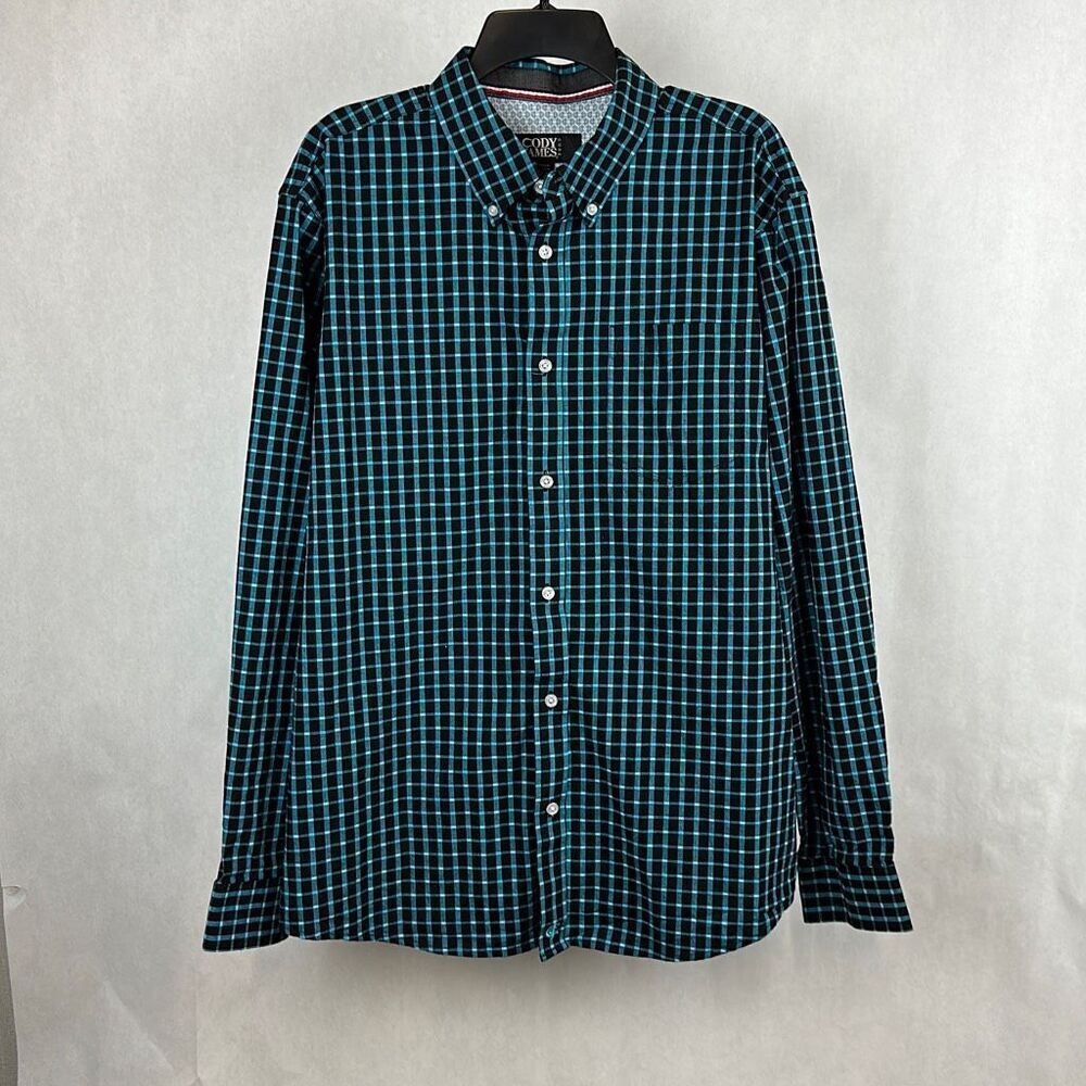 Cody James Core Button Front Shirt Men’s Size Small Long Sleeve Plaid